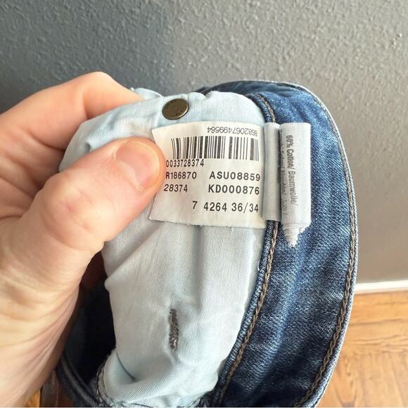 Mavi Jeans Light Blue Straight Leg Size 36/34 - Picture 8 of 9